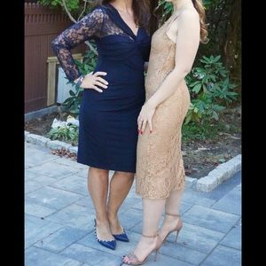 David Meister cocktail navy blue!